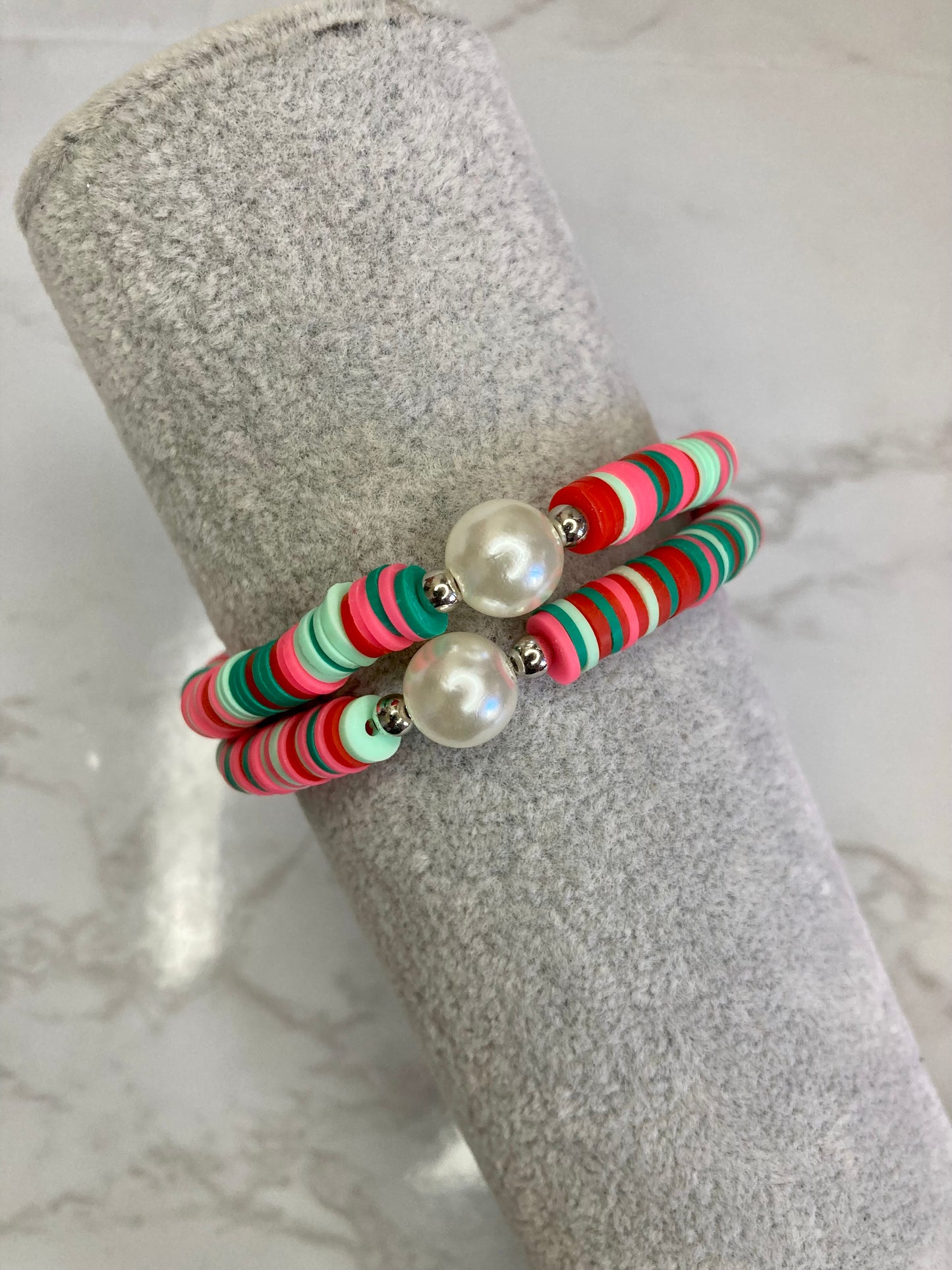 Red freshwater pearl ( 1 piece )
