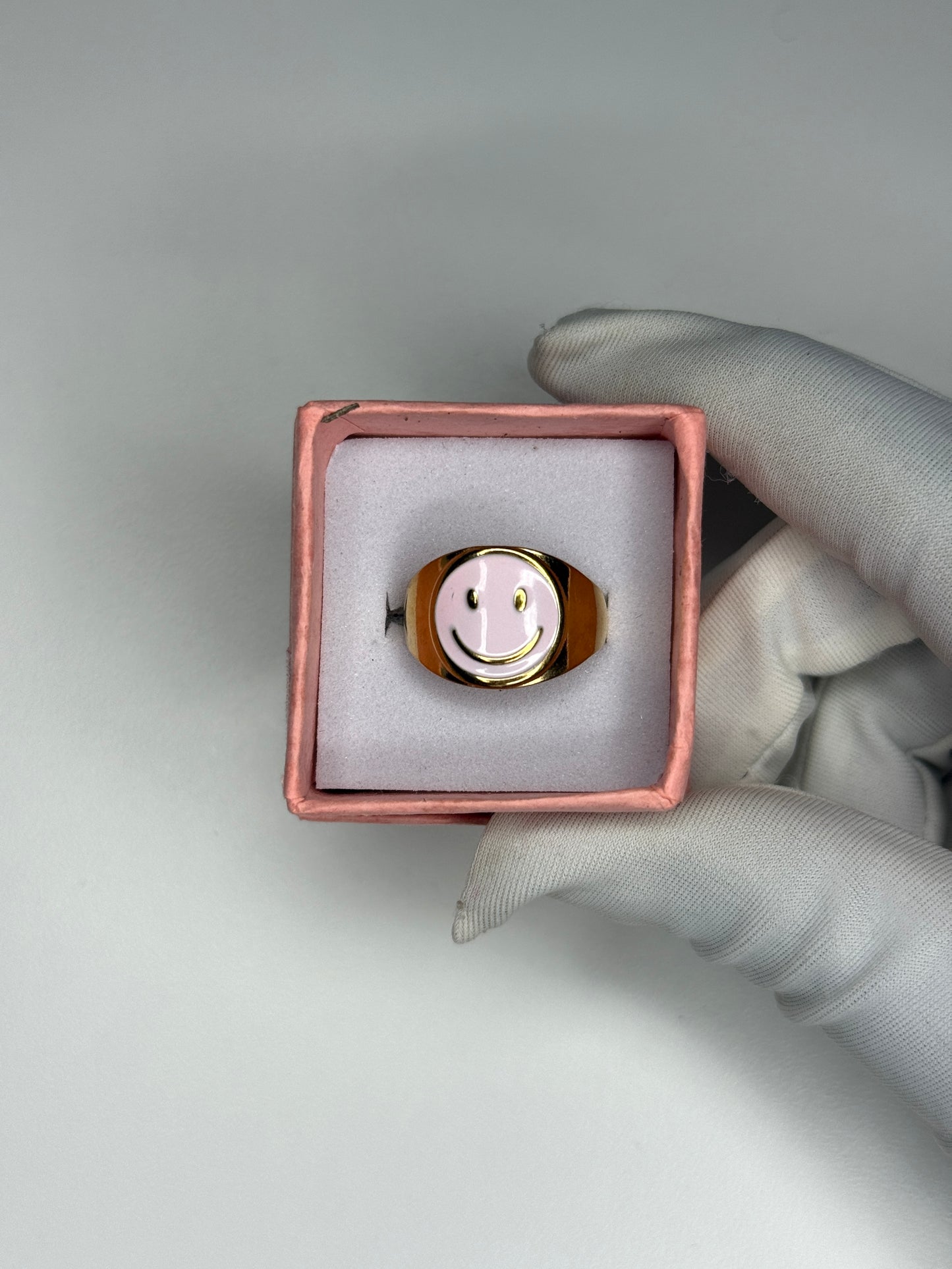 Smile gold ring (adjustable)