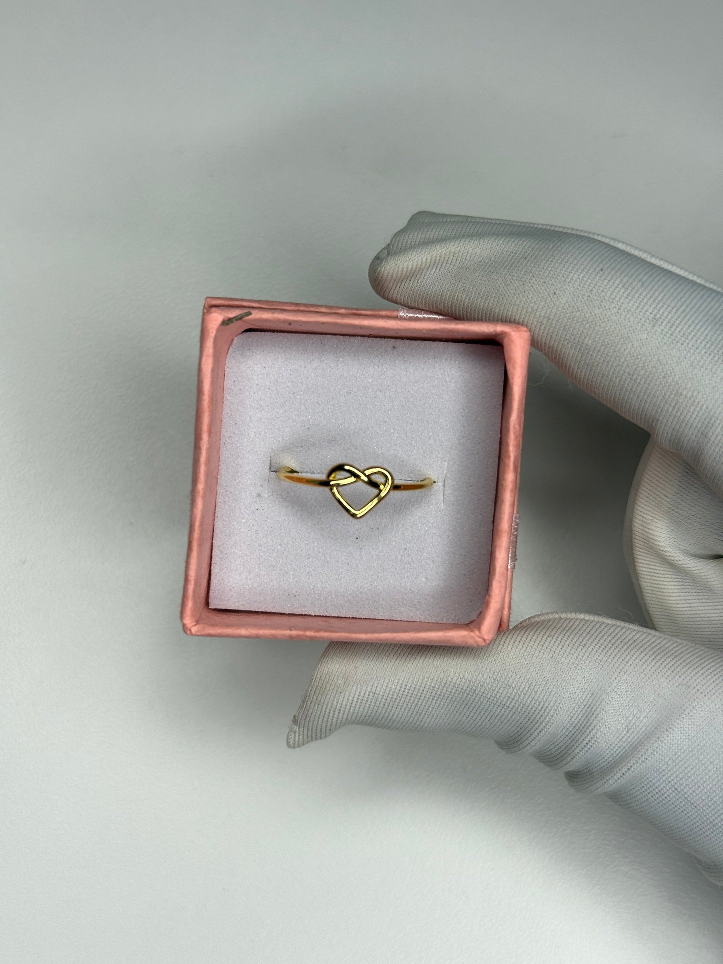 Looped heart ring (adjustable)