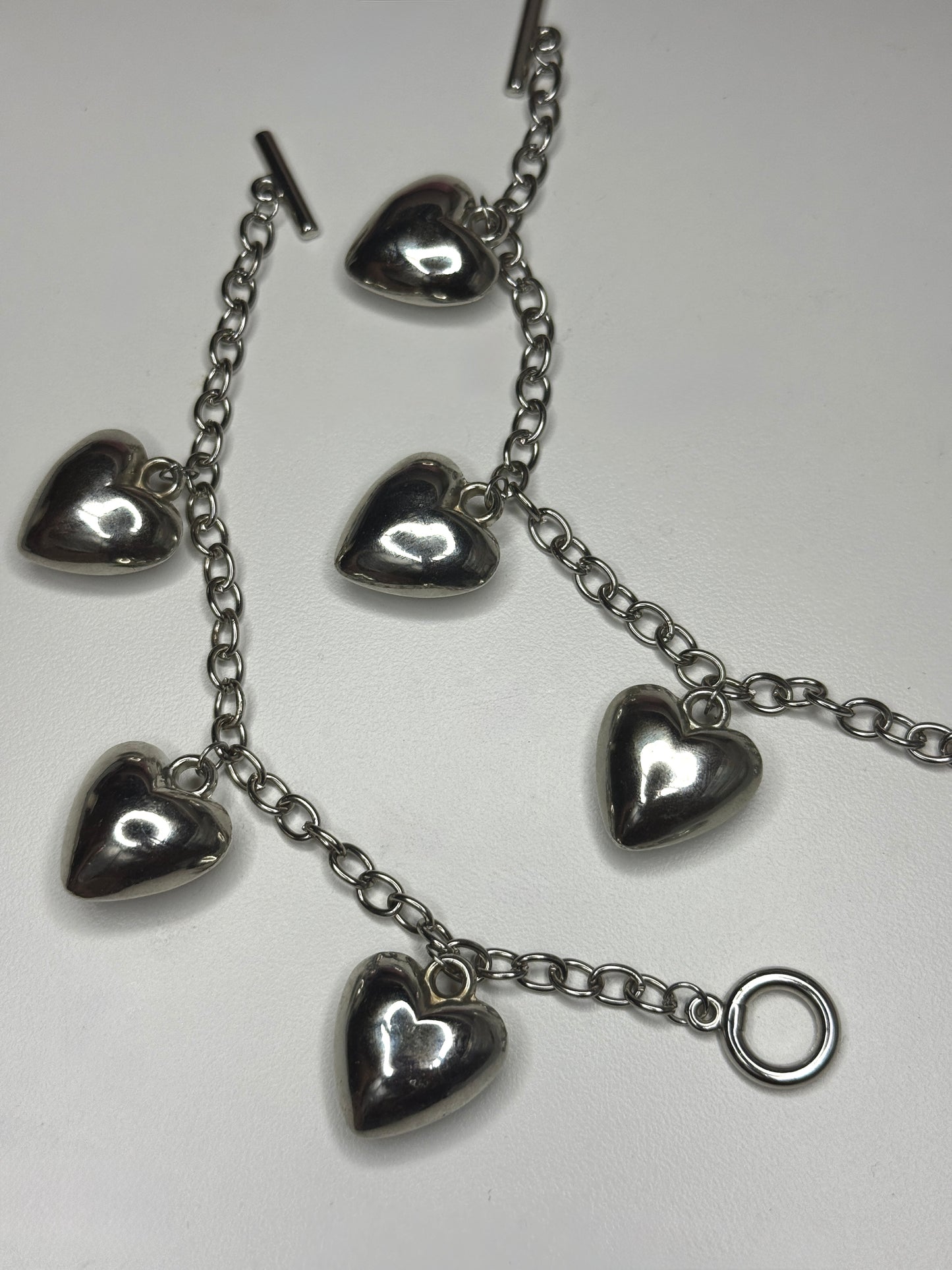 Locked heart charm bracelet (1 piece)