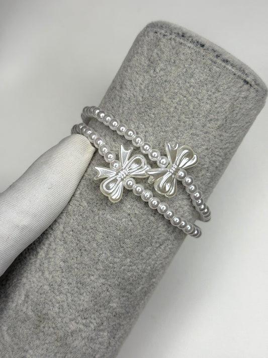 Pearly bows (1 piece)