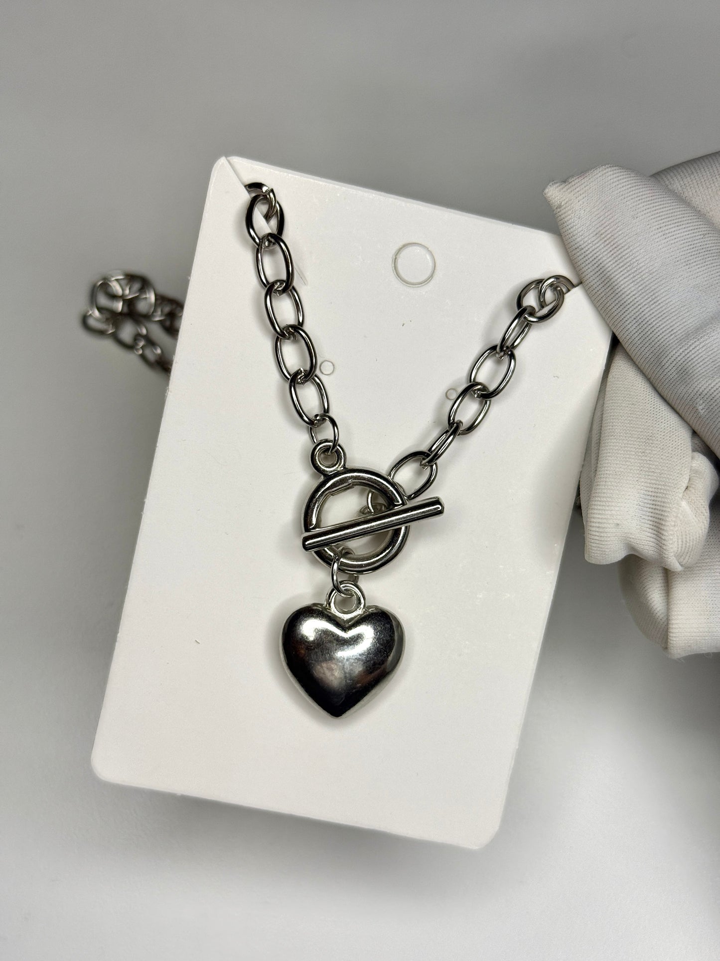 Locked heart necklace
