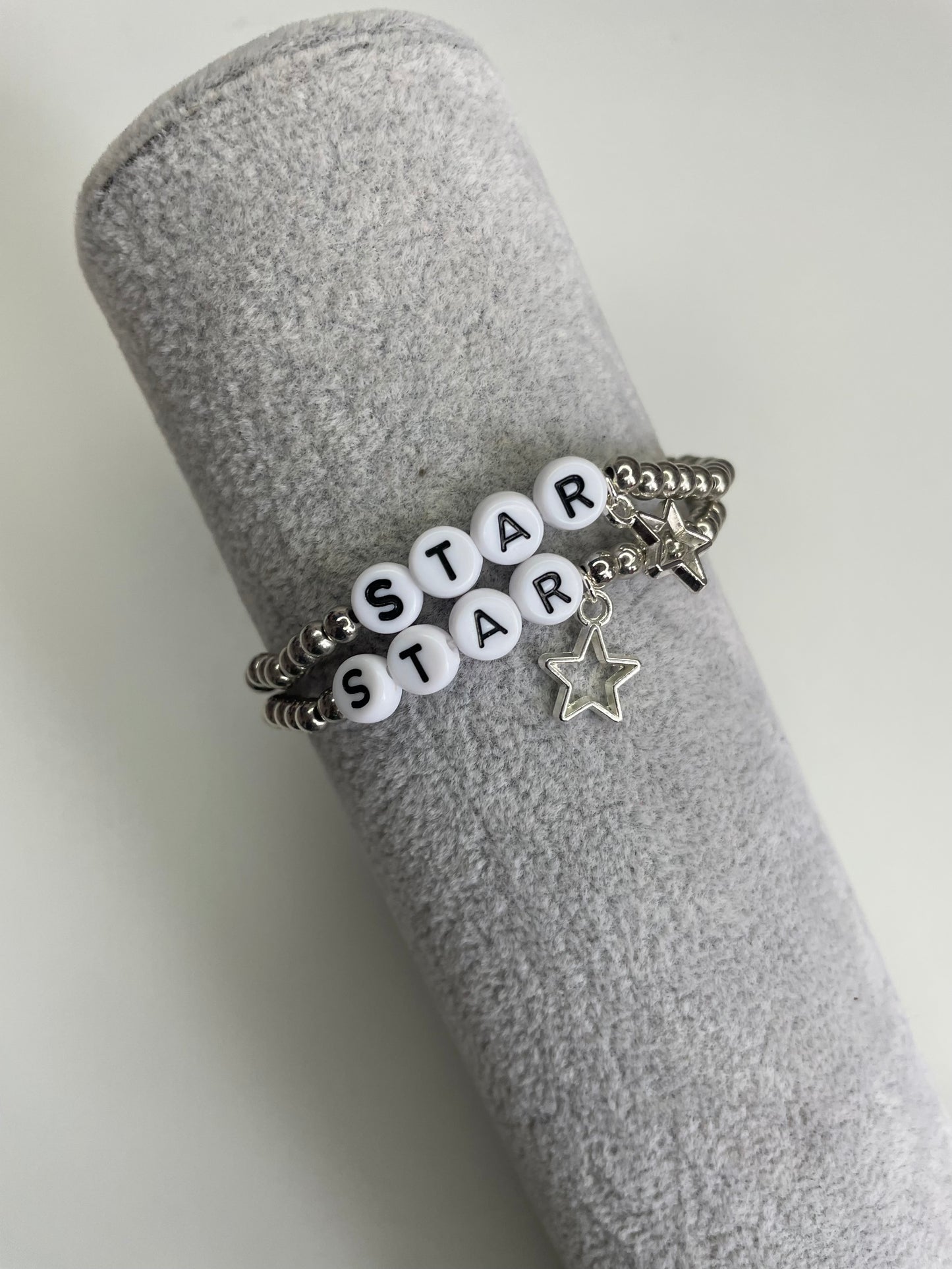 STAR beaded word bracelet ( 1 piece)