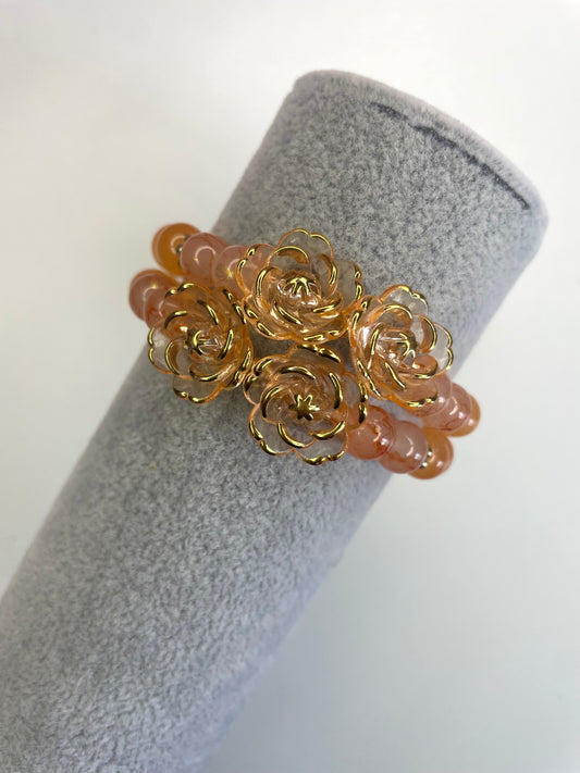 Golden orange rose (1 piece)