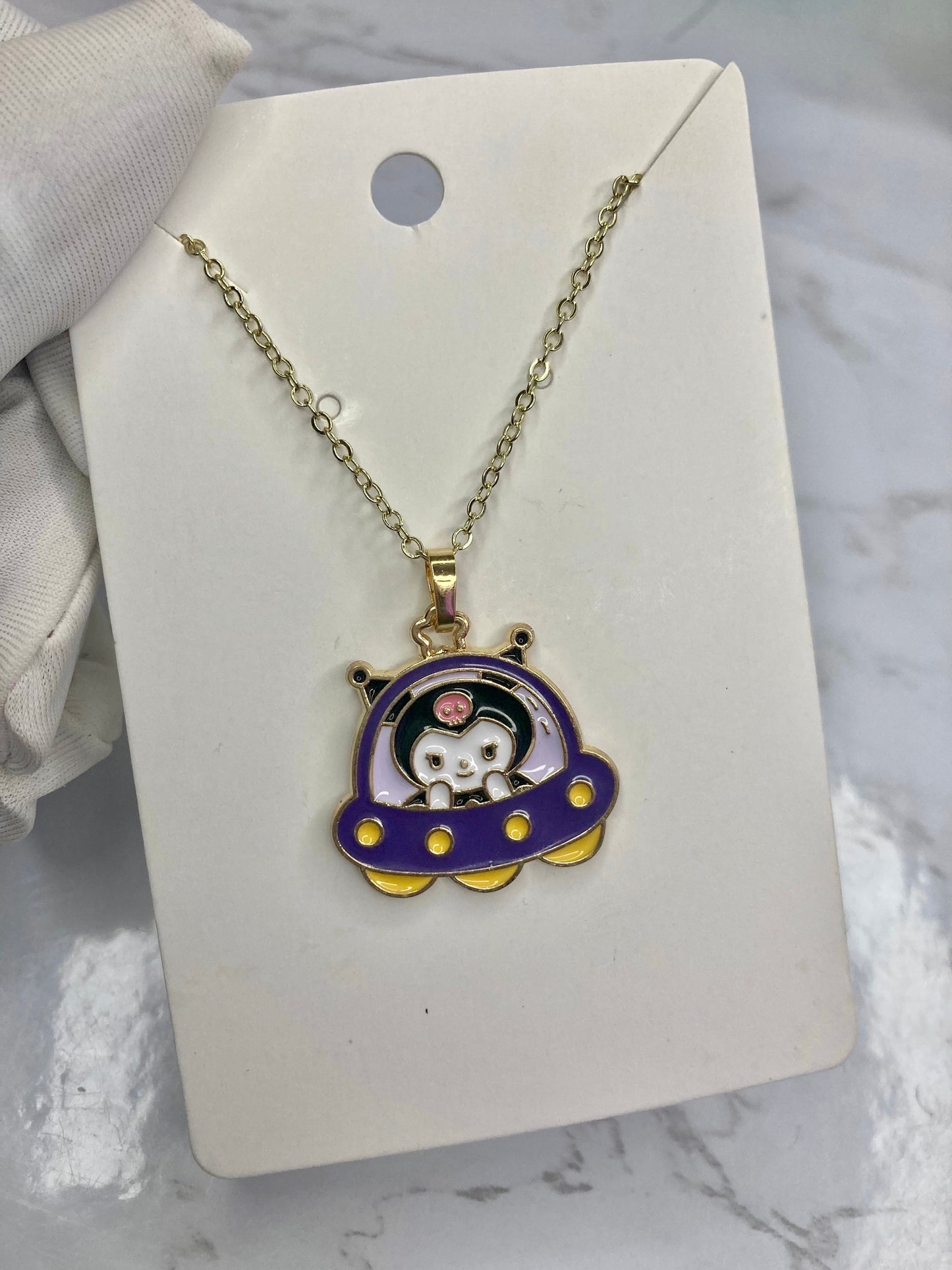 UFO Kuromi necklace