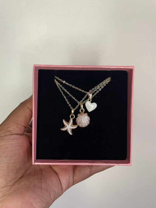 “I 🤍 the sea” necklace set