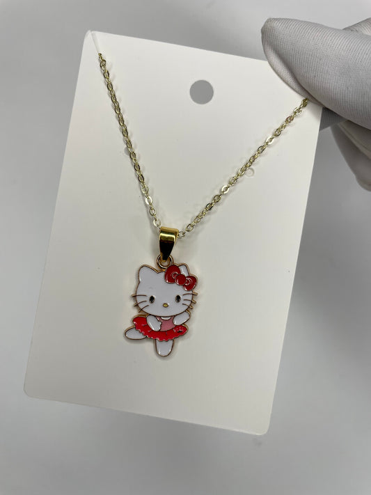 Ballerina hello kitty necklace